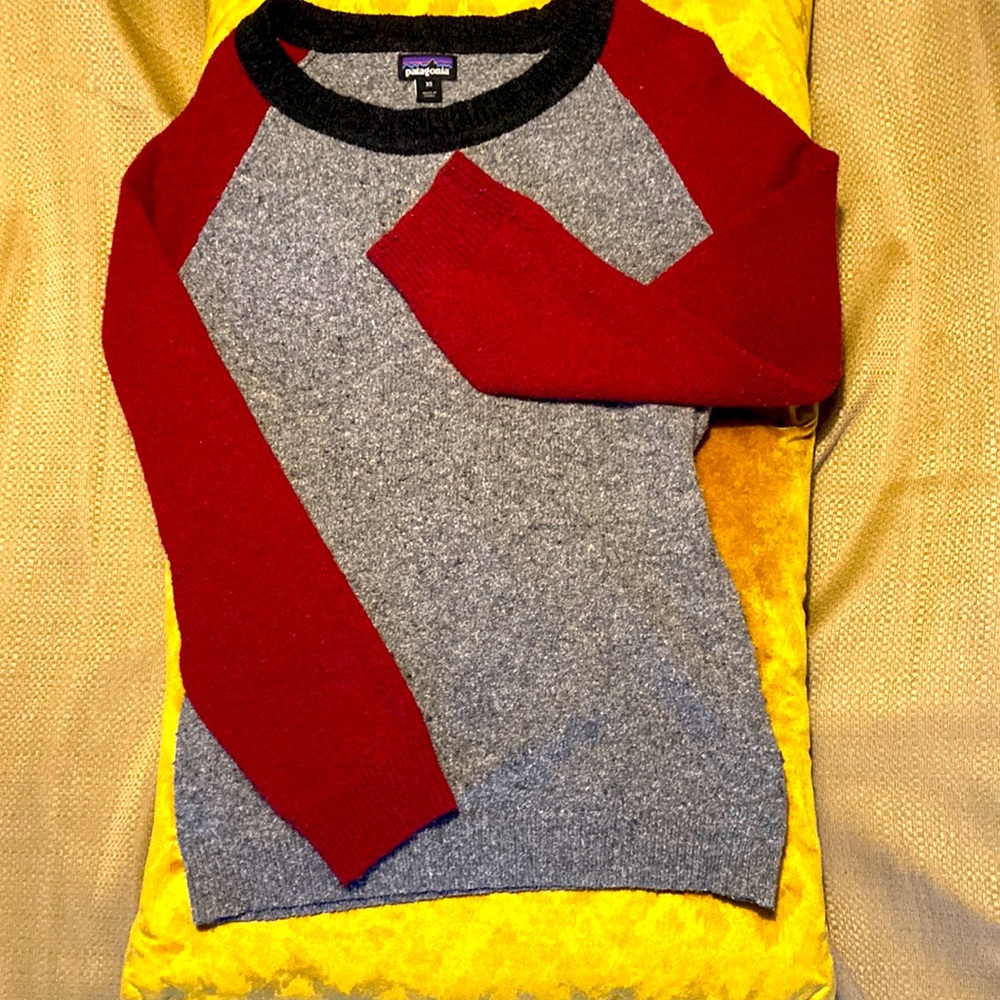 Patagonia Cozy Color Block Cotton Blend Sweater - Limited Edition